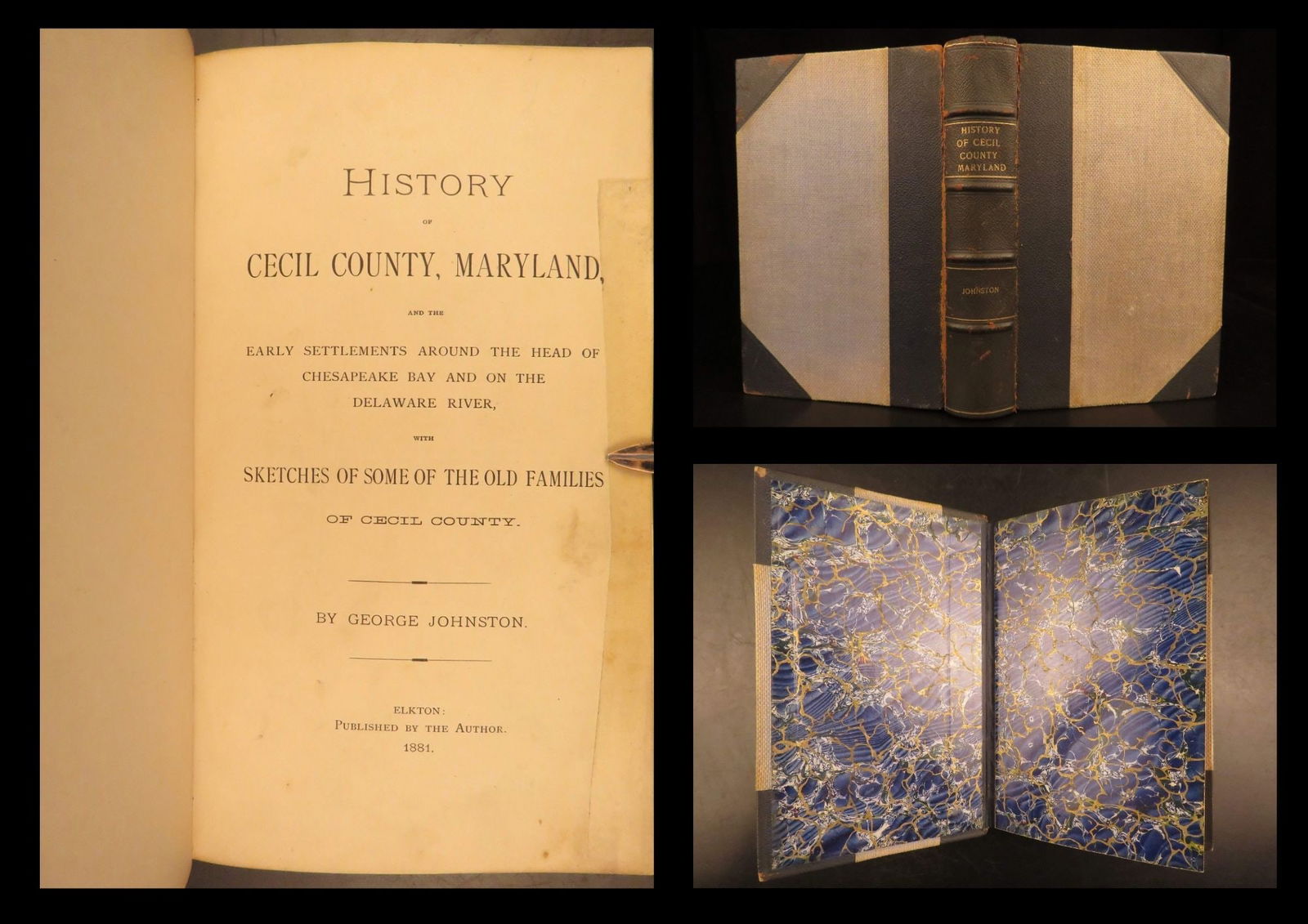 1881 – History of Cecil County Maryland | Native American Indian Accounts & Wars: History of Cecil County, Maryland is survey of the early settlements in Maryland by George Johnston. This 1881 edition describes settlements along the Delaware River with records of early colonies and