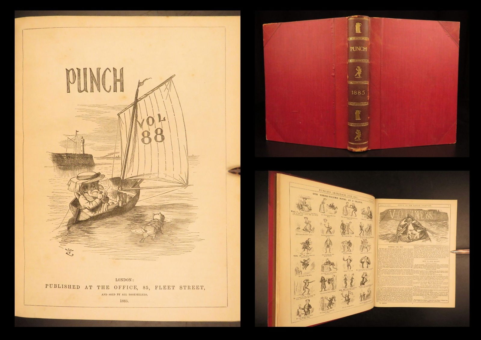 1885 – Punch Magazine | Illustrated Cartoons & Political Satire | Tenniel Art: Punch was one of the most popular British magazines in the mid-19th-century. Written to provide the public with political satire, humor, and cartoon entertainment, this work was the first publication