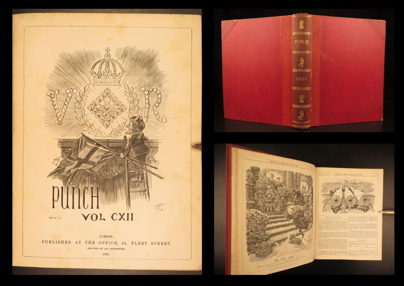 1897 – Punch Magazine | Illustrated Cartoons & Political Satire | Tenniel Art: Punch was one of the most popular British magazines in the mid-19th-century. Written to provide the public with political satire, humor, and cartoon entertainment, this work was the first publication