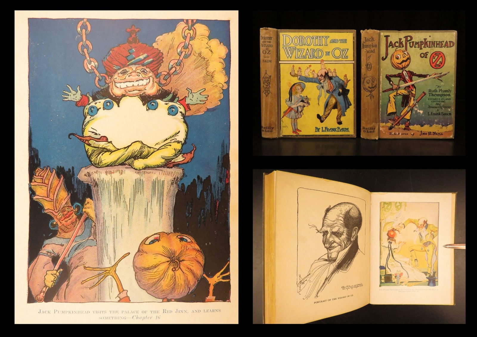 Wizard of Oz Book Lot – Baum, Plumly Thompson - 1908, 1929: A charming collection of novels exploring the fantastical world of Oz! While many readers know of the original story of Dorothy Gale and how she travels to the magical land of Oz to have many adventur