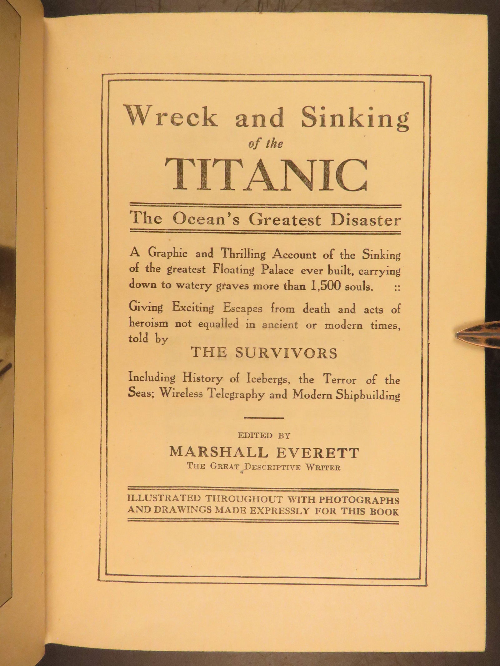1912 - Wreck and Sinking of the Titanic – Marshall Everett | Memorial Edition - 4