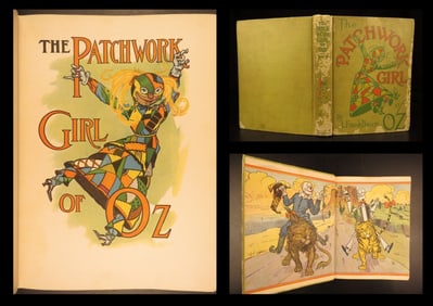 1913 - The Patchwork Girl of Oz – Baum | True First Edition, Color Plates
