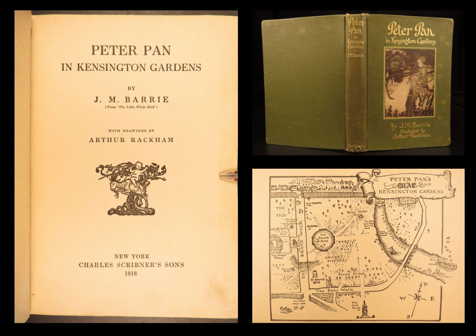 1918 - Peter Pan in Kensington Gardens | J.M. Barrie - Rackham Color Illustrated: While J.M. Barries classic story of Peter Pan has fascinated readers since its publication in 1911, most are unaware that the character appeared in Barries work much earlier, and most famously, in Pet