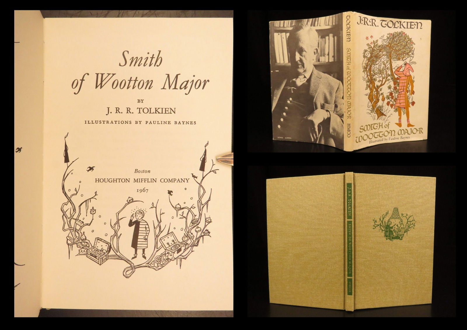 1967 - Smith of Wootton Major - Tolkien | First American Printing: Smith of Wootton Major, first printed in 1967, is a novella by Lord of the Rings author J.R.R. Tolkien and was his last major work published during his lifetime. The story follows a young boy named Sm