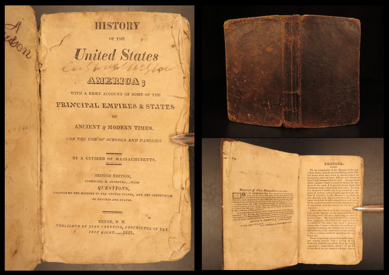 1821 – History of America – Hale | Constitution, Discovery, & Native Indians: In early 19th-century America, there was a heavy interest among American readers of the history of the United States. Numerous historians and authors were publishing works to meet this demand, includi