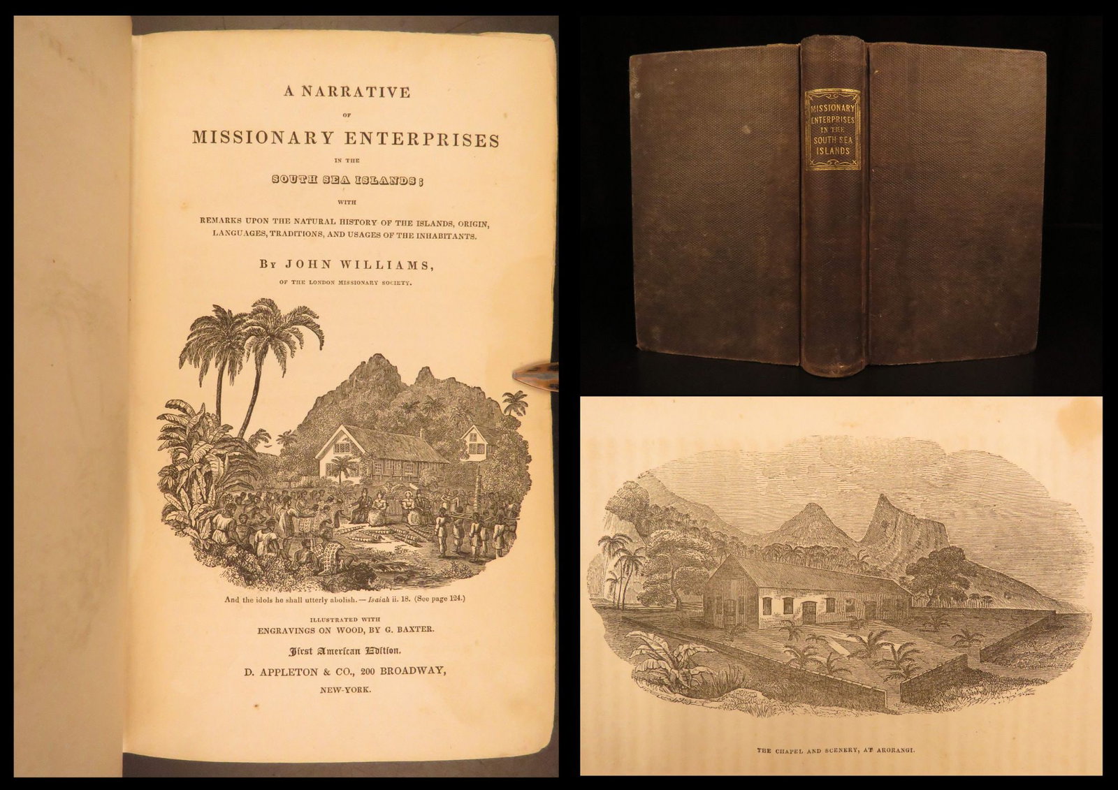 1837 – South Sea Missionary Narrative – John Williams | First Edition – Maps (1 of 10)