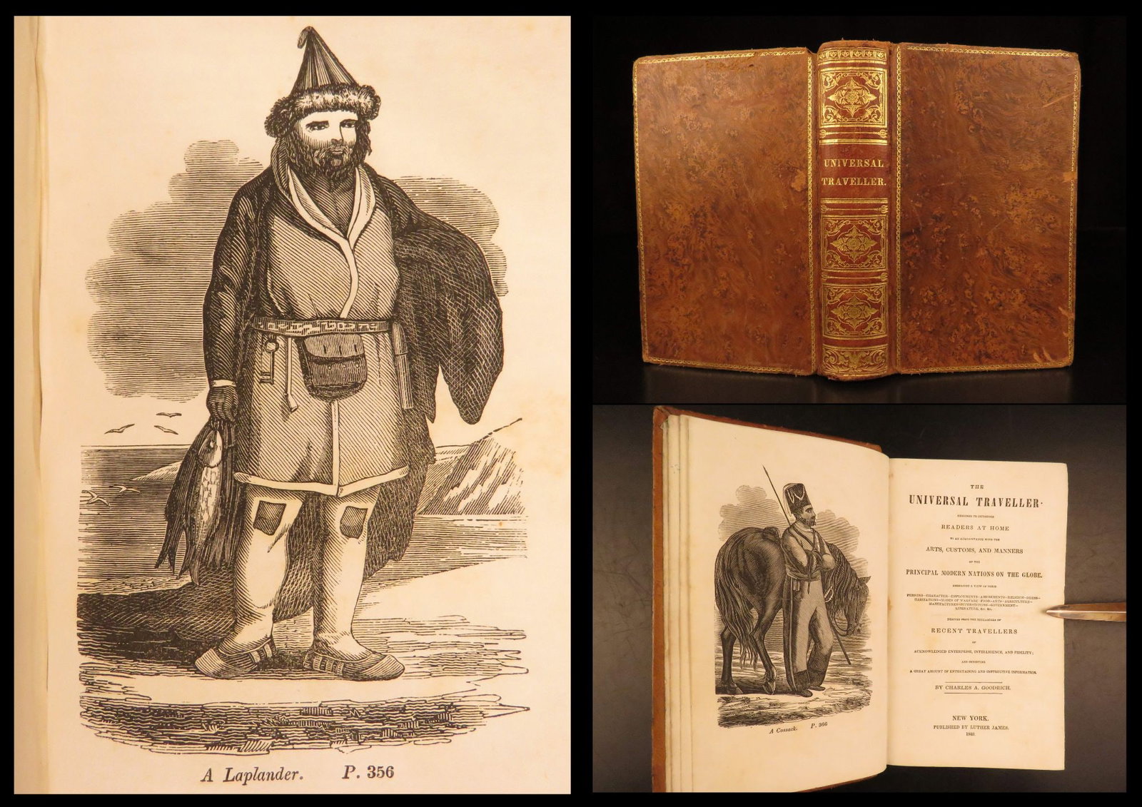 1840 – Universal Traveller – Goodrich | Illustrated: Persia, Chippewa Indians (1 of 10)