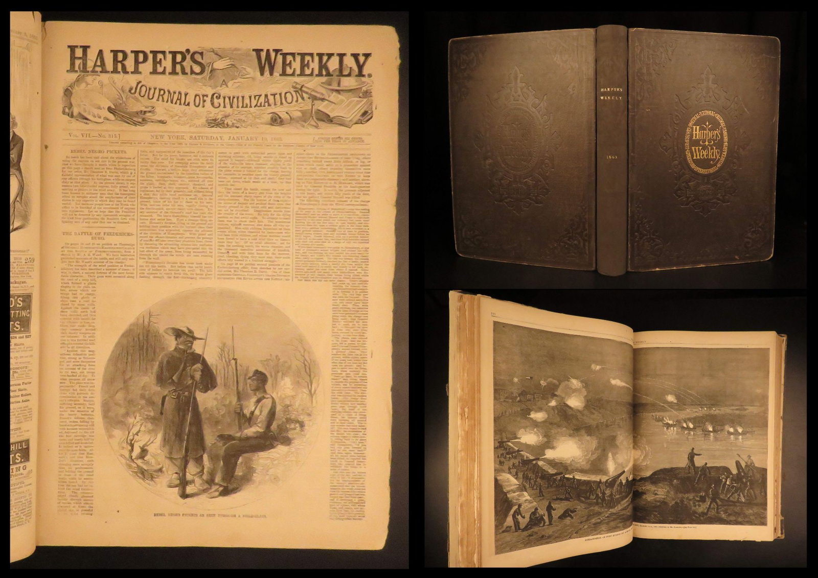 1863 – Harper’s Weekly | Famous Civil War edition | Profusely Illustrated Folio (1 of 10)