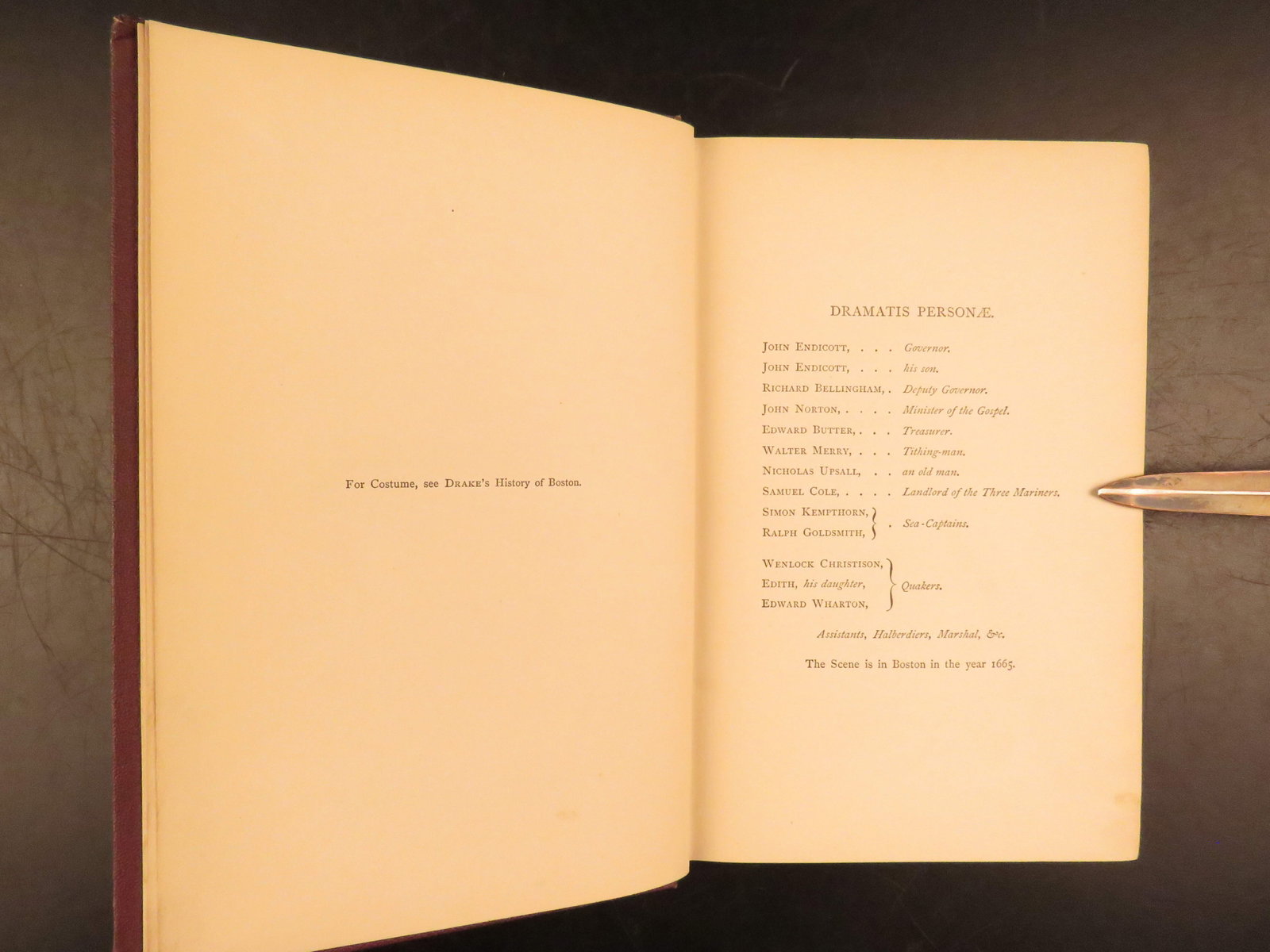 1868 – New England Tragedies – Longfellow | First Edition, Salem Witch Trials - 6