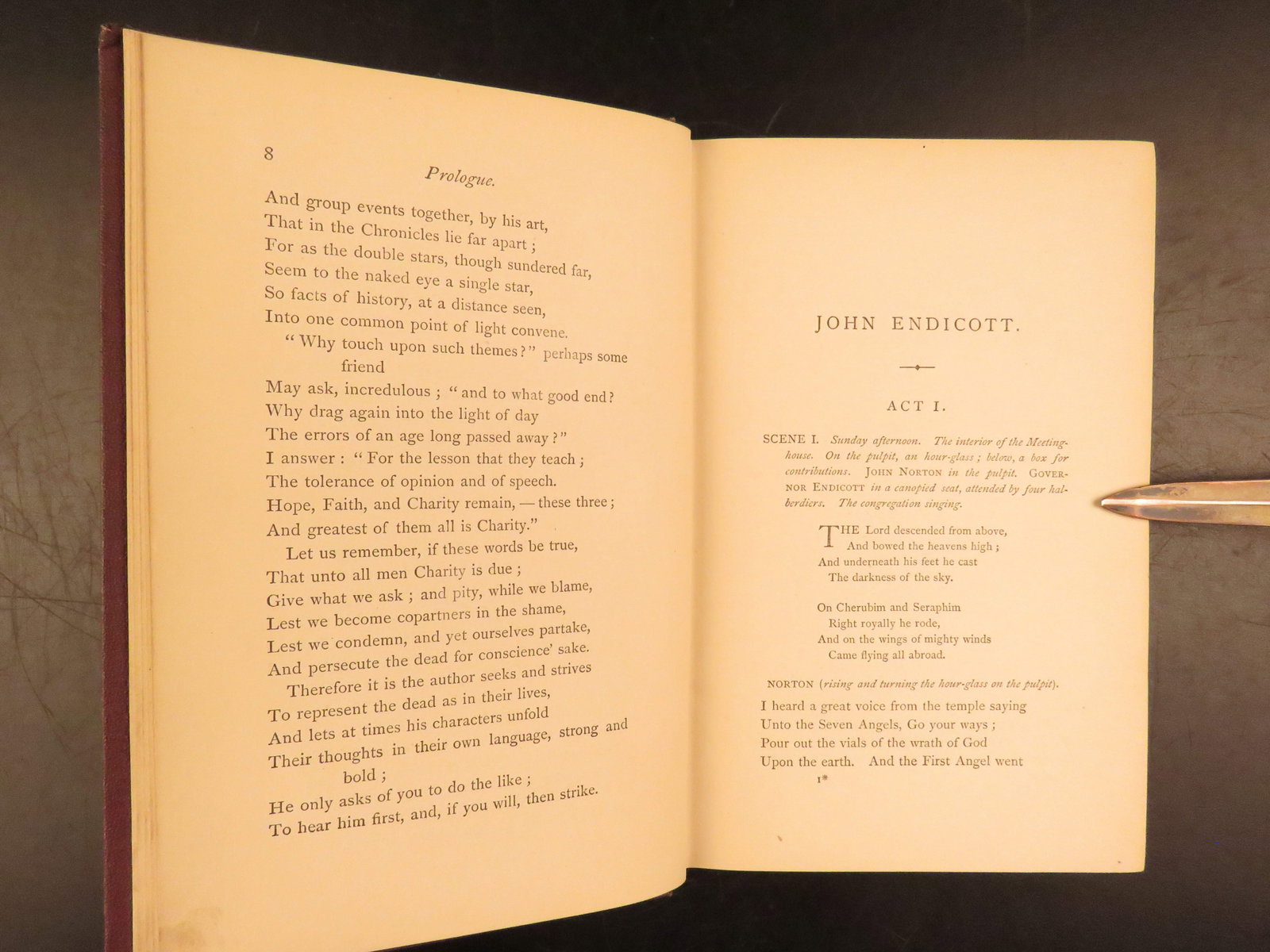 1868 – New England Tragedies – Longfellow | First Edition, Salem Witch Trials - 8