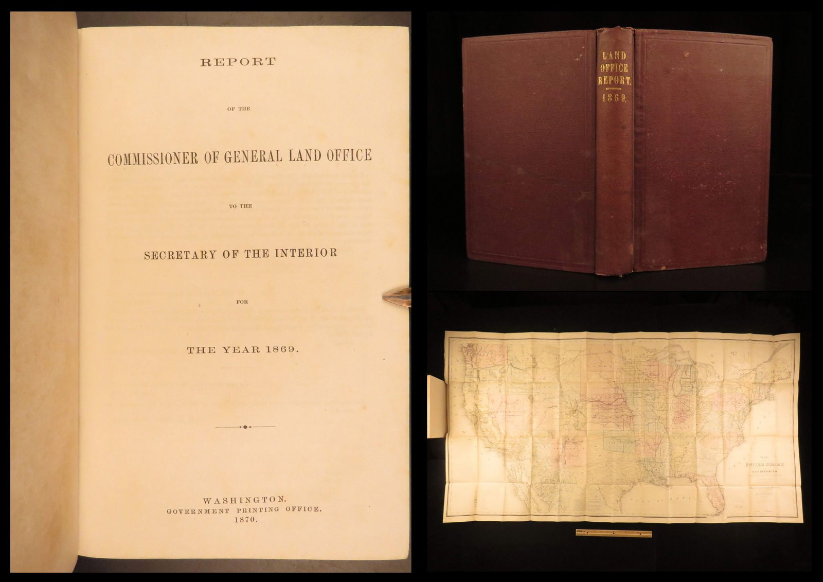 1870 – Land Office Reports | United States Westward Expansion – Indian Lands (1 of 10)