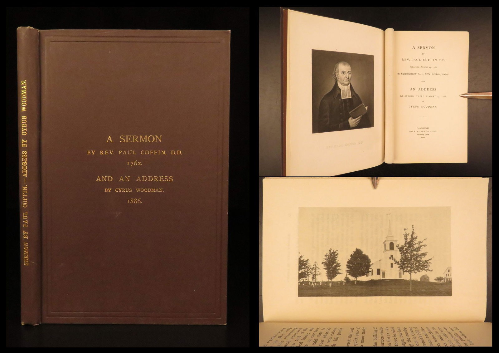 1888 – Paul Coffin Sermon in Buxton Maine, Narraganset No. 1, Woodman (1 of 10)