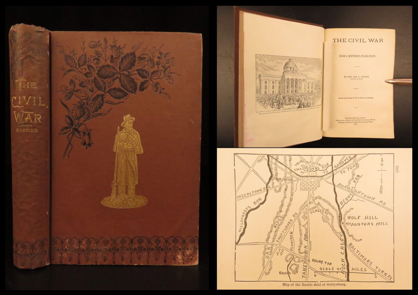 1893 – Civil War, Confederate Views | First Edition – Vicksburg & Gettysburg (1 of 10)
