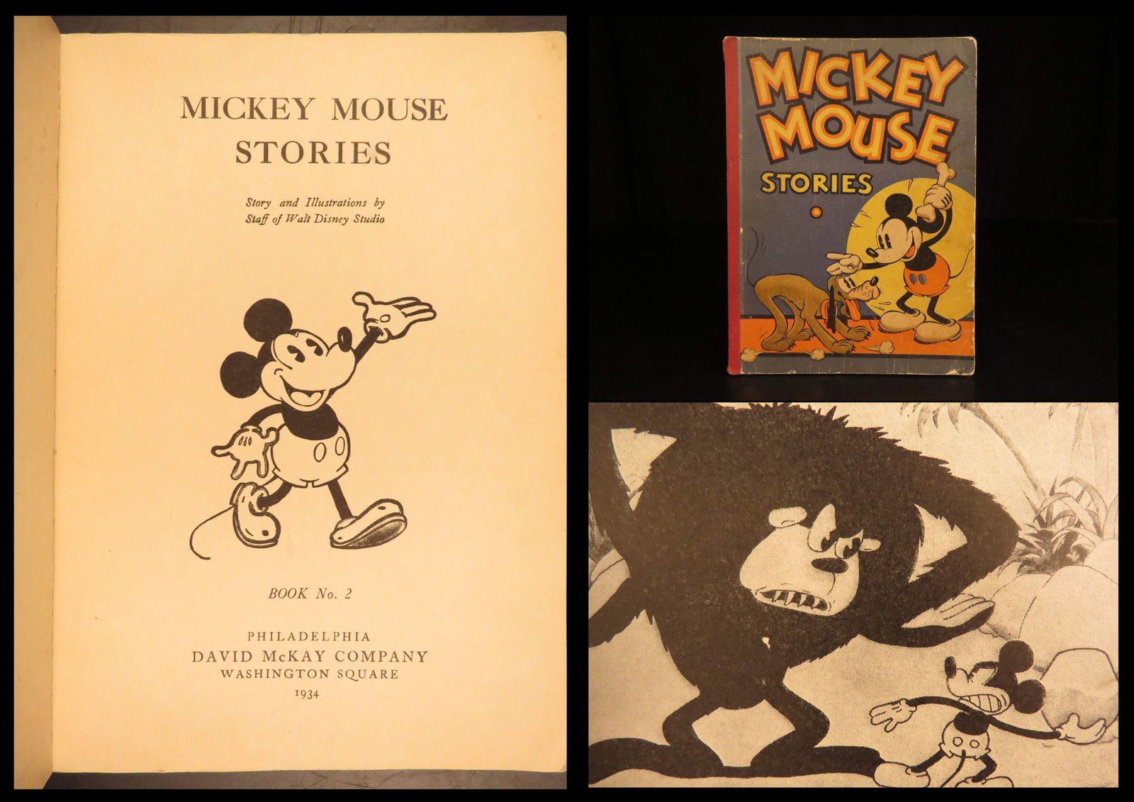 1934 – Mickey Mouse Stories – Walt Disney | First Edition, Illustrated (1 of 10)