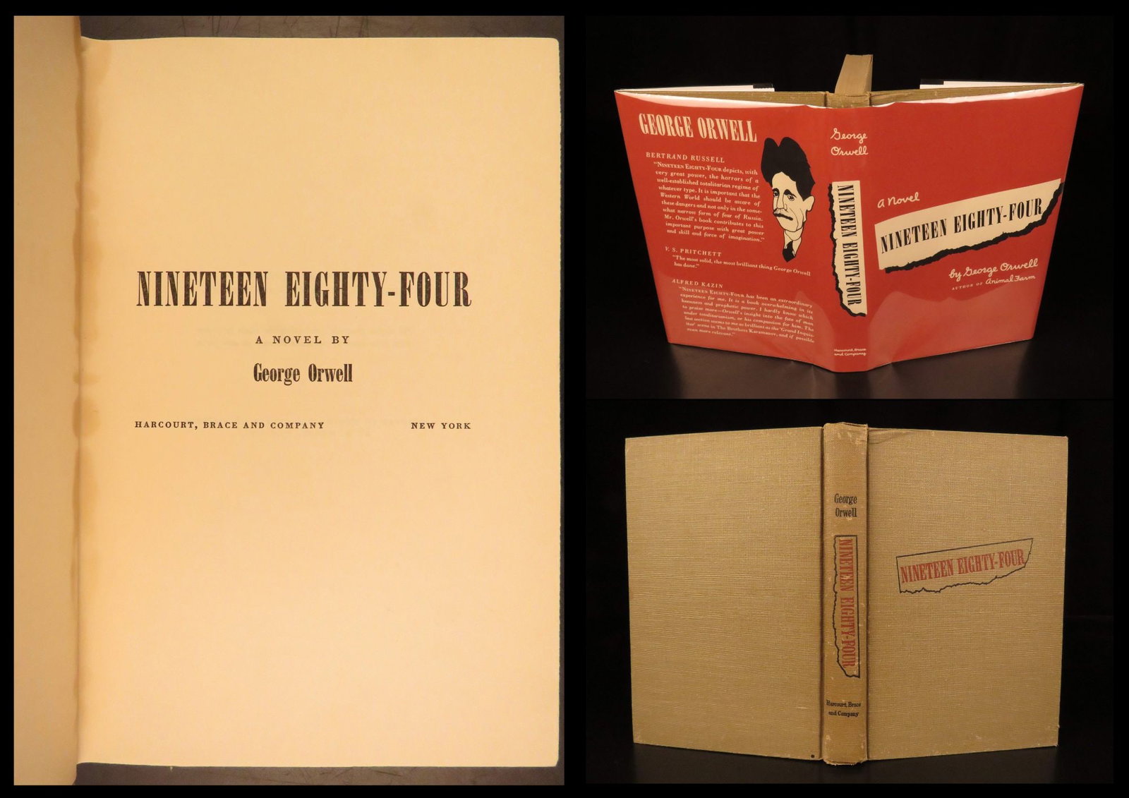 Nineteen Eighty-Four – George Orwell, 1949 U.S. Edition | Dystopian Novel (1 of 10)