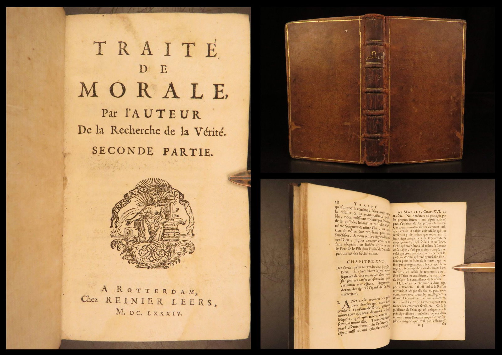 1684 – Nicolas Malebranche on Ethics & Morality | French, Cartesian Philosophy: Nicolas Malebranche was a 17th-century scholar best known for his work Concerning the Search after Truth – a book which laid the foundation for 17th-century philosophical ideas. John Locke is known 