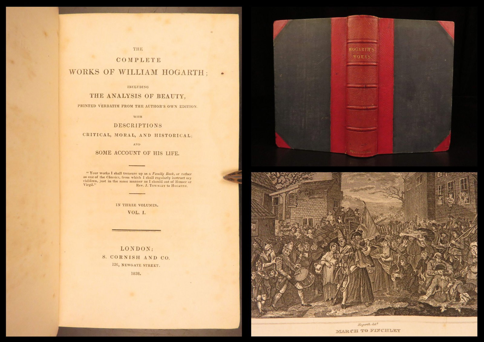 1838 – Complete Works of William Hogarth | Illustrated Plates – Harlot’s Progress: William Hogarth was one of the most famous English artists of the 18th-century and his satirical cartoons appeared in comic-strips and other printed works for decades. His most famous works were short
