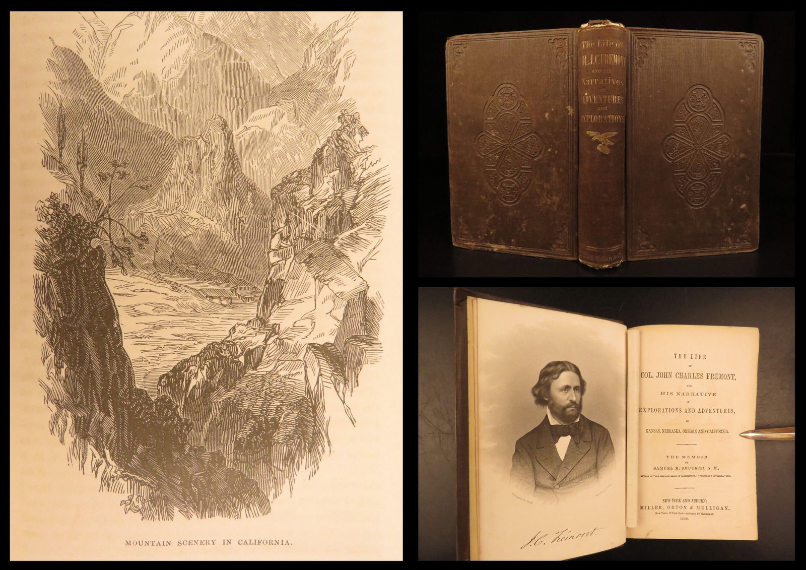 1856 – Life of John C Fremont | American Exploration, California, Native Indians: John Charles Frémont or Fremont was an American explorer, politician, and soldier who, in 1856, became the first candidate of the Republican Party for the office of President of the United States. Th