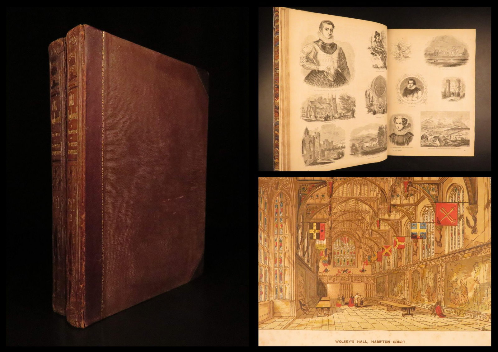 1860 – Old England – Charles Knight | Huge Illustrated Folios – Stonehenge & Castles (1 of 10)