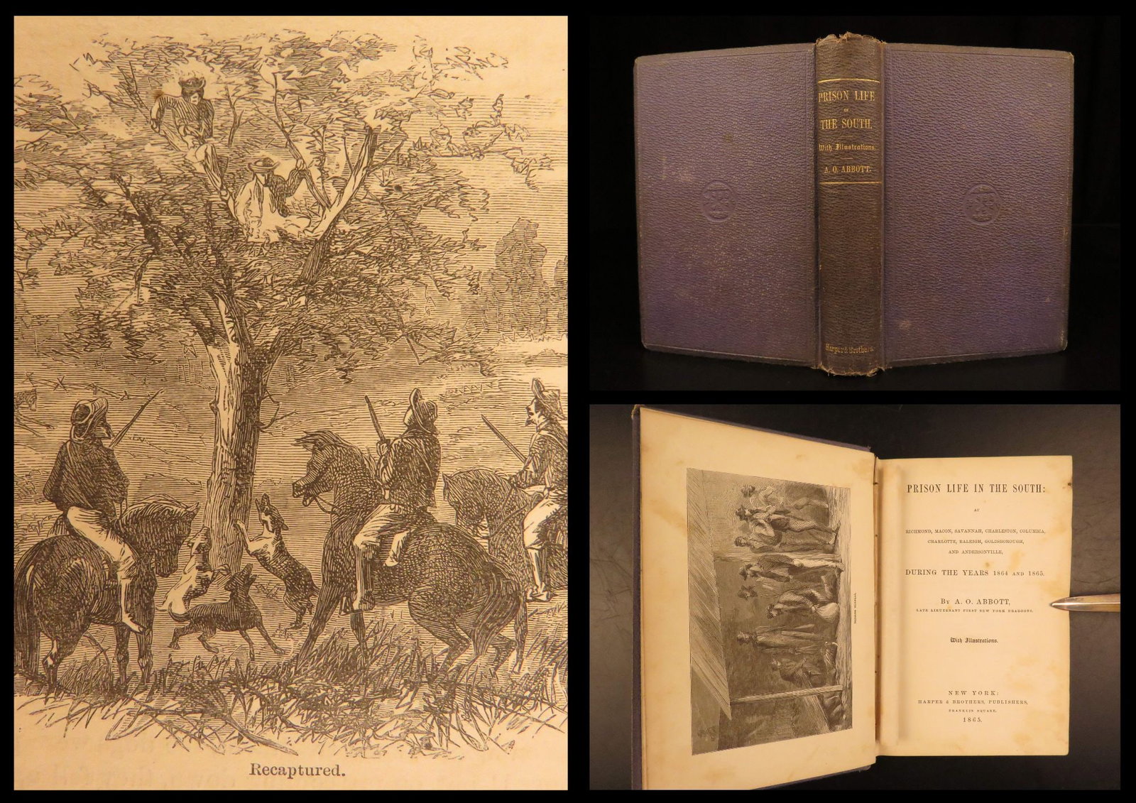 1865 – Confederate Prison Life, Abbott | Civil War Memoir, Andersonville & Libby (1 of 10)