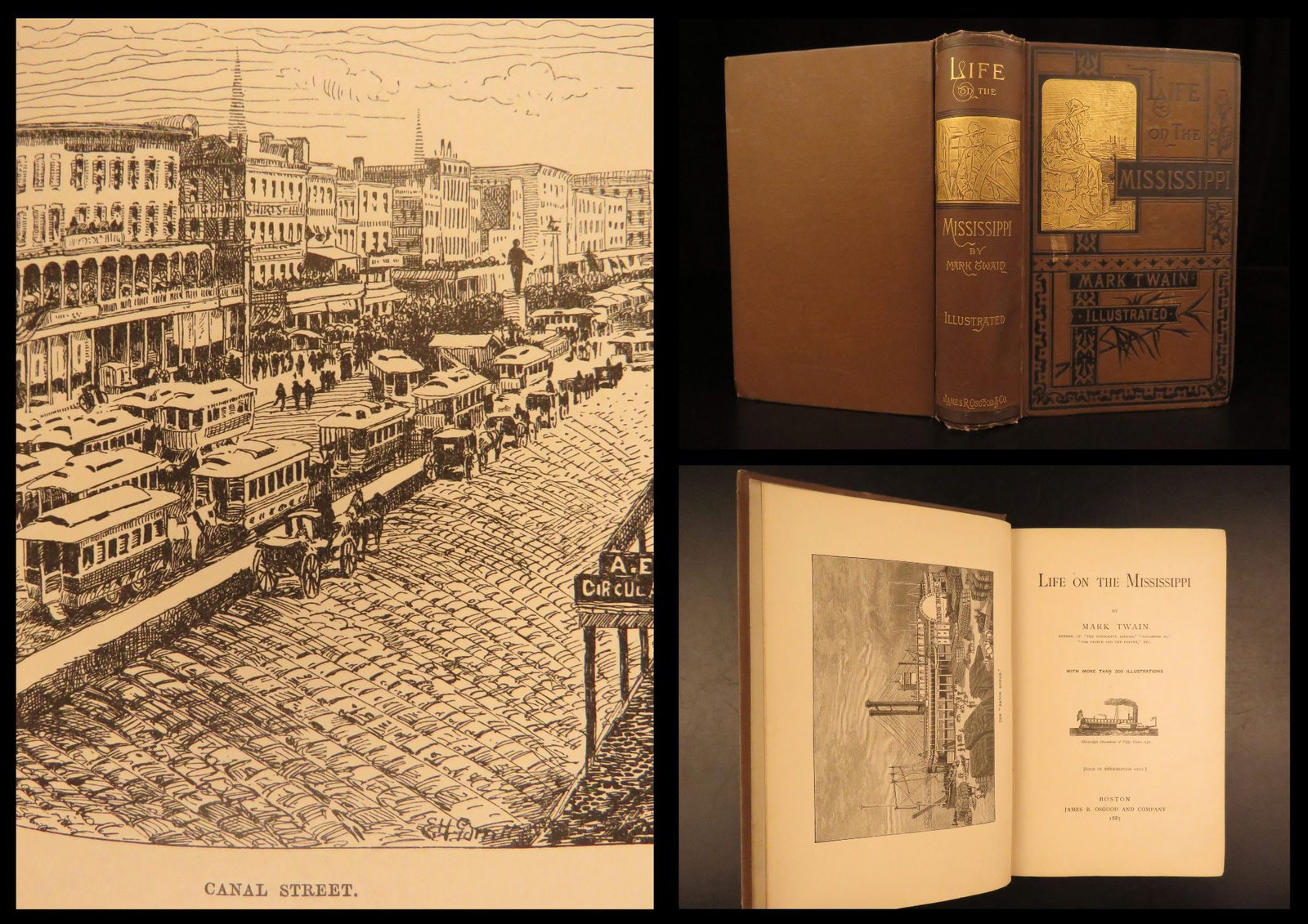 1883 – Life on the Mississippi – Mark Twain | First Edition (1 of 10)