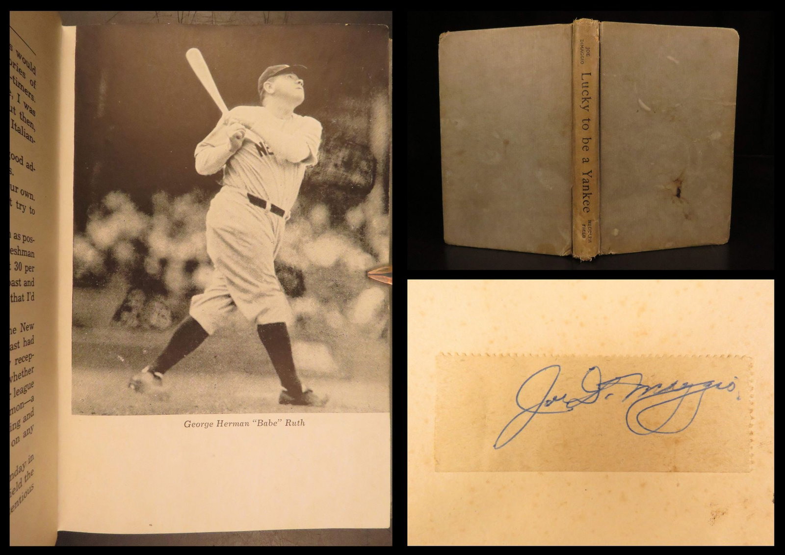 1946 – Lucky to Be a Yankee – Joe DiMaggio | First Edition, Signed - Baseball (1 of 10)