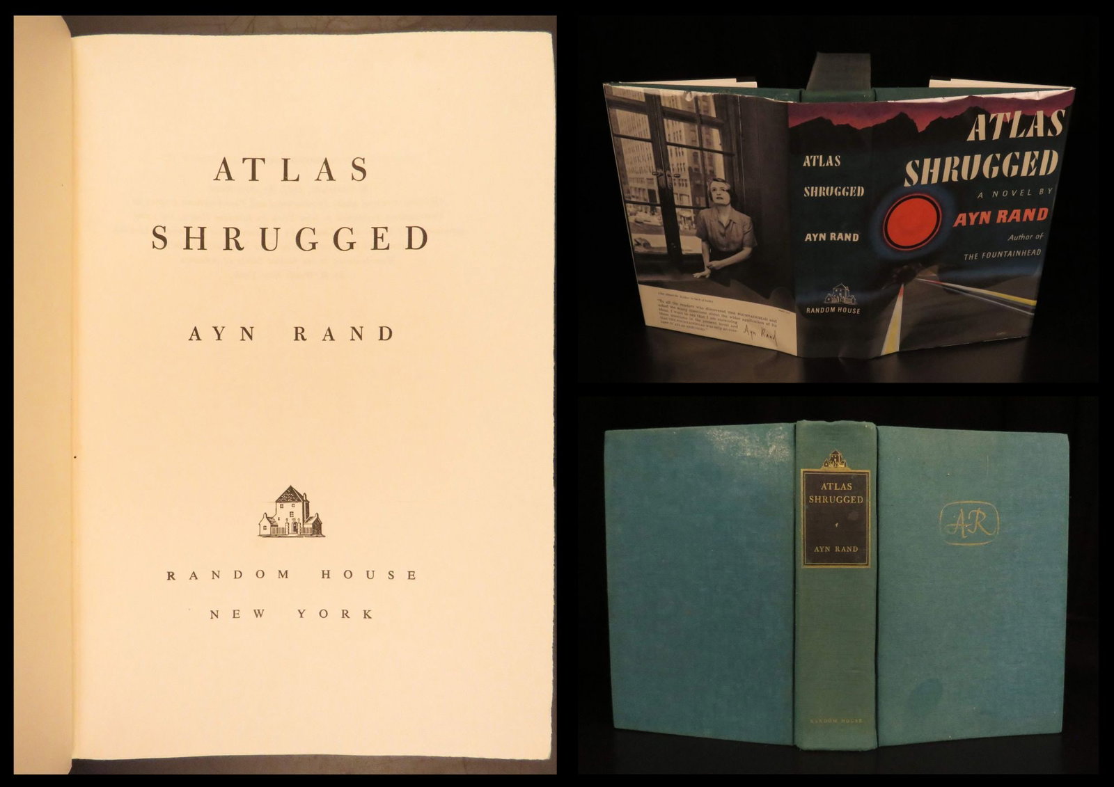 1957 – Atlas Shrugged – Ayn Rand | First Edition, First Printing | Dystopian Fiction (1 of 10)