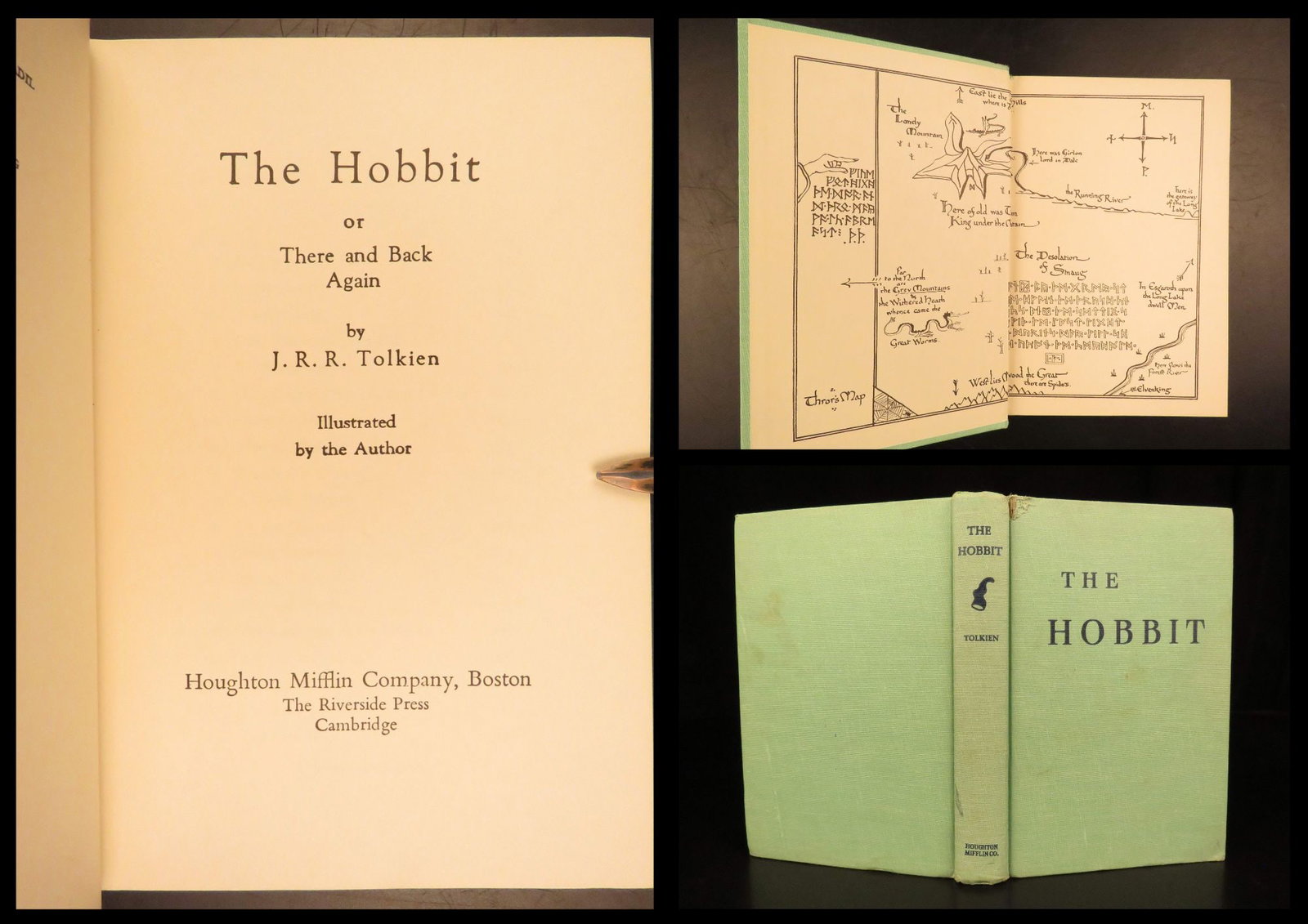 1966 The Hobbit JRR Tolkien 1ed Lord of Rings 23rd printing + Maps + Original DJ: “Do you wish me a good morning, or mean that it is a good morning whether I want it or not; or that you feel good this morning; or that it is a morning to be good on?” J.R.R. Tolkien, The Hobb