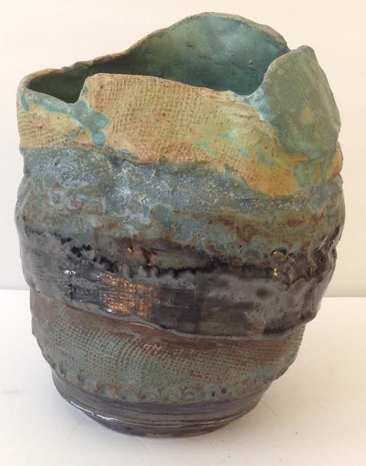 ELEGANT SIGNED ART POTTERY GLAZED STONEWARE BOWL (1 of 6)