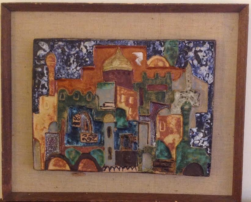 RUSSIAN RELIGIOUS ICON ORTHODOX CHURCH PLAQUE 16 X 13 (1 of 5)