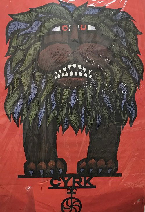 HUBERT HILSCHER CIRCUS POSTER- SIGNED 37 X 24 (1 of 5)