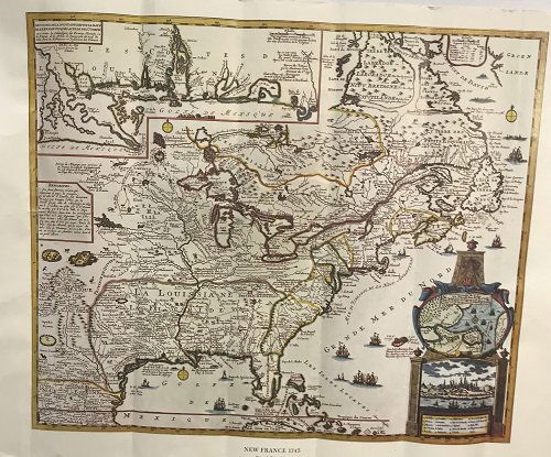 NEW FRANCE 1745 MAP Reiner Ottens (1 of 6)