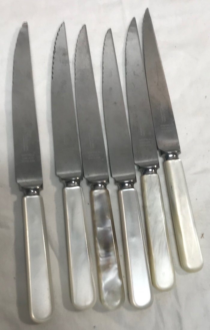 Sheffield England; J.W. Robinson Steak Knives (1 of 4)