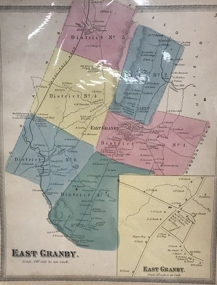 1869 Map of East Granby CT (1 of 5)
