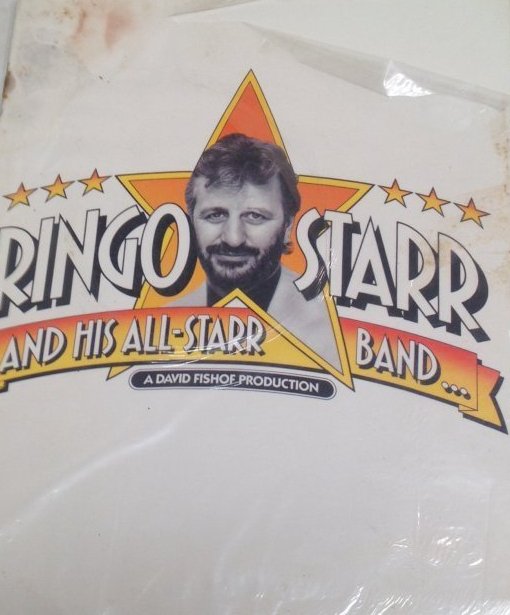 Vintage Ringo Star /Band Tour Magazine: Description: Ringo Starr & His All Star Band. C. 1989 Soft Cover tour magazine. Shipping cost: $ 10.00. USA Only