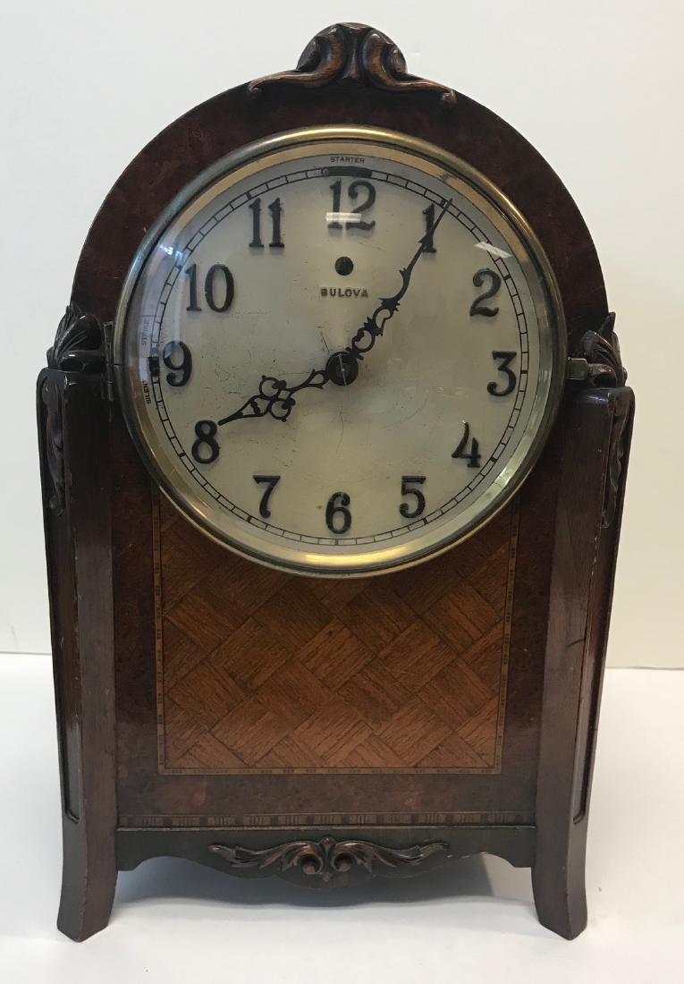 Vintage Bulova Mantle Clock/ Works