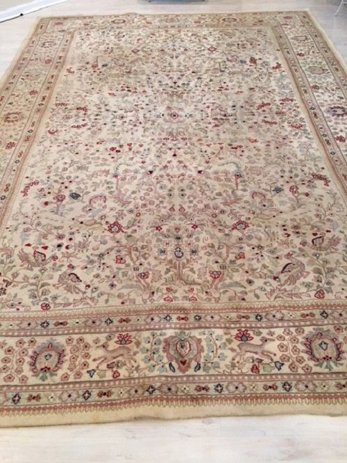 Beige Outsized Wool Oriental Rug (1 of 4)