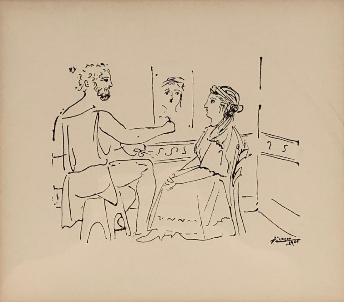 Framed Picasso Etching La Pose du Modele (1 of 5)