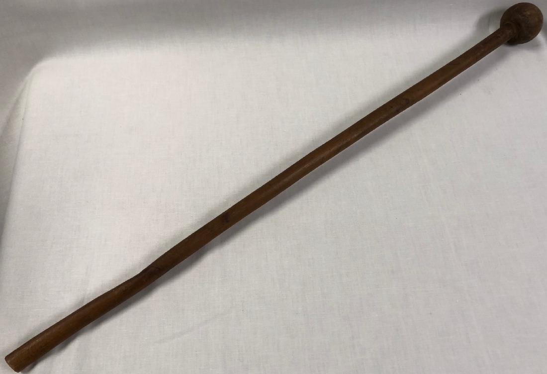 Antique South African Zulu Hardwood 'knobkerry" Weapon (1 of 4)