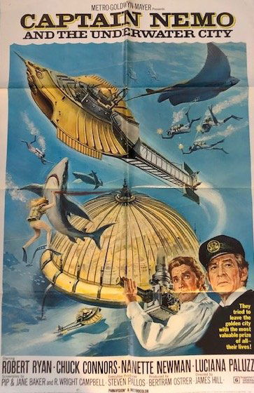 Vintage Movie Poster, Captain Nemo and the Underwater (1 of 6)