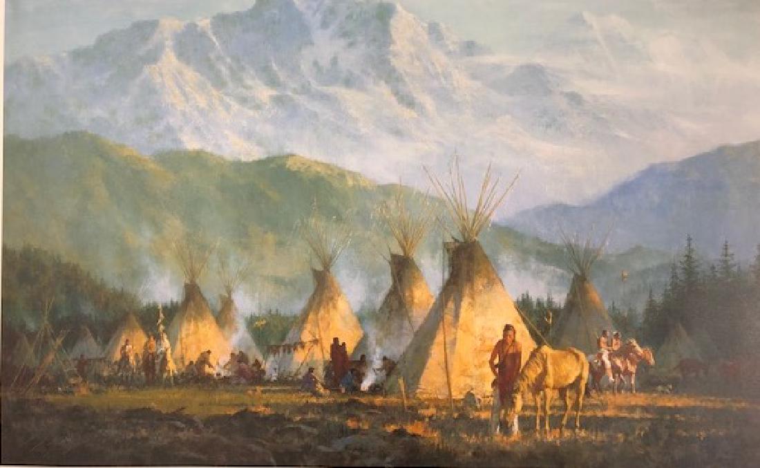 "Crow Camp, 1864" Howard Terpning Limited Edition (1 of 5)