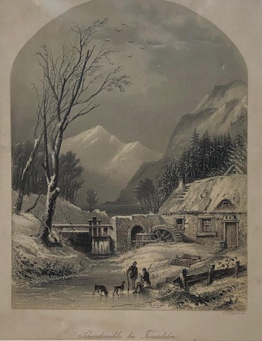 Pencil Signed Etching After A.H. Payne (1 of 4)