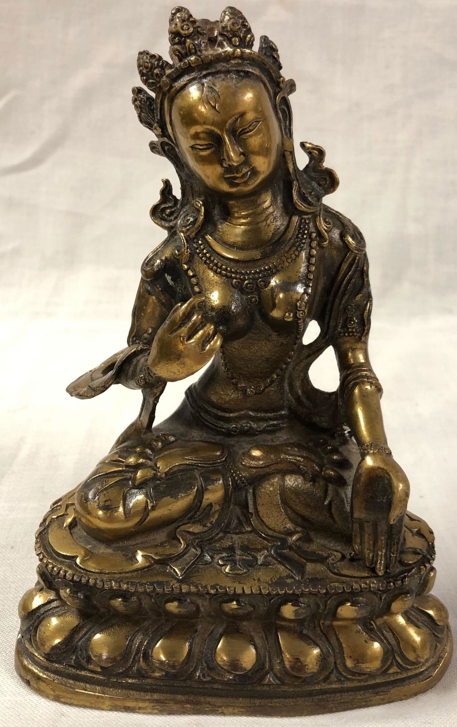 Asian Bronze Diety Statue (1 of 5)