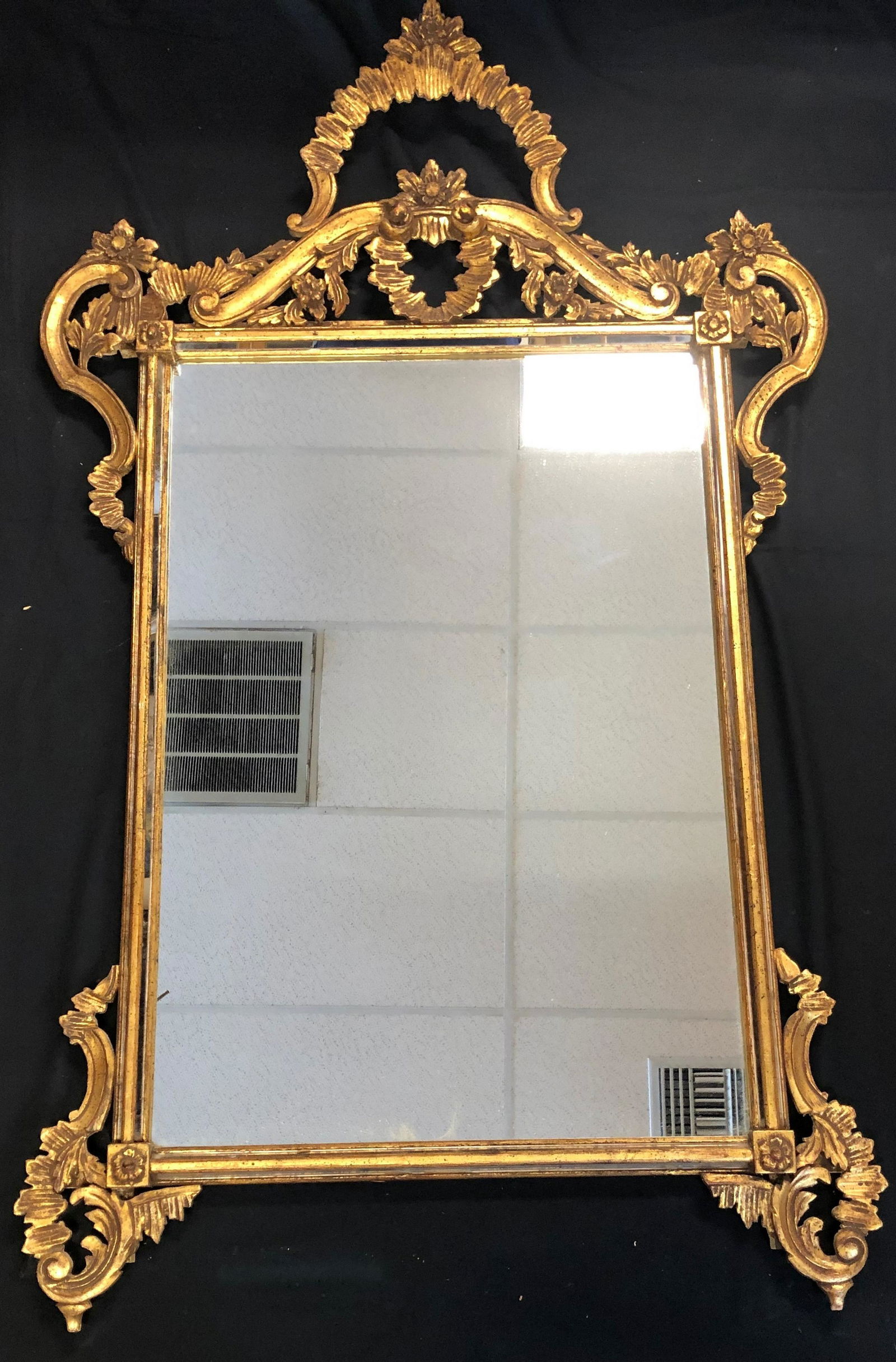 Vintage Italian Gilt Wood Frame Mirror (1 of 3)
