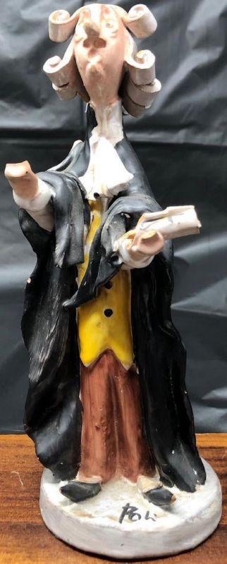 Italian Judge Figurine Holding a Scroll (1 of 4)