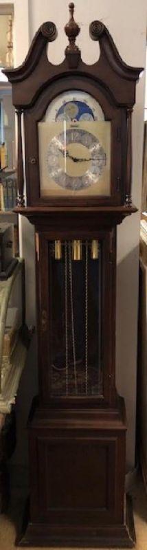 Stately Bulova Grandmother Clock Nov 24 2019 Churchill Galleries In Ny