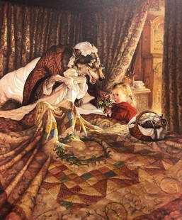Scott Gustafson Limited Edition Lithograph: Description: Fine art limited edition lithograph by Scott Gustafson, "Little Red Riding Hood." Scott Gustafson is an American illustrator based in Chicago, Illinois, United States. His career has