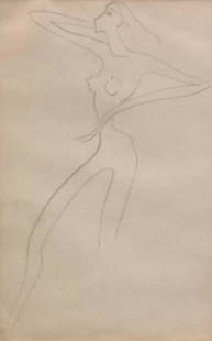 E.E. Cummings Nude Female Pencil Sketch: Description: E.E. Cummings pencil nude sketch. As a poet, E. E. Cummings has enjoyed tremendous popularity. Much less well-known; however, are Cummings achievements as a visual artist. Cummings