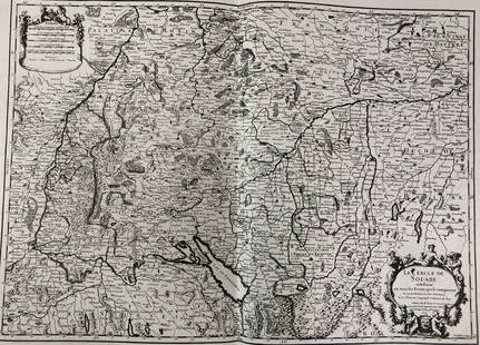 Copy of Antique Map--Le Cercle de Souabe: Description: Copy of antique map--Le Cercle de Souabe. Fine map of Swabenland with a decorative title and scale cartouche. Including Lake Constance, Ulm, Augsburg, Basle, etc. Showing the sources of