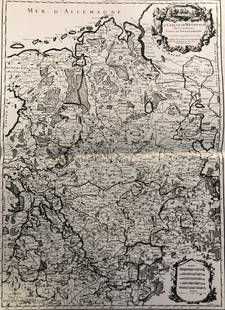 Copy of Antique Map--Le Cercle de Westphalia: Description: Fine map of the Westphalia Duchy with a decorative cartouche and small scale of miles. Westphalia is a region in Germany, centered on the cities of Bielefeld, Bochum, Dortmund,